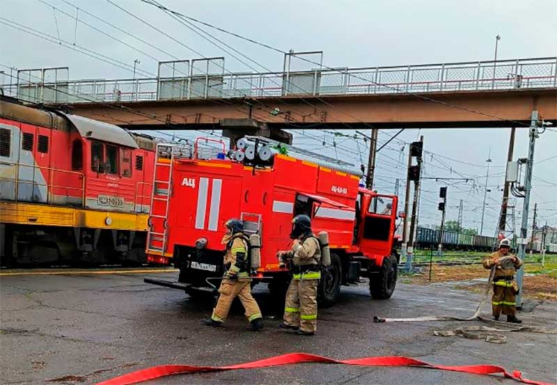 Пожаре на станции Троицк