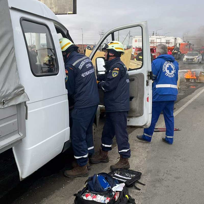 В Троицке прошли учения МЧС