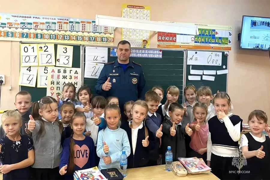 Уроки безопасности в Клястицкой школе